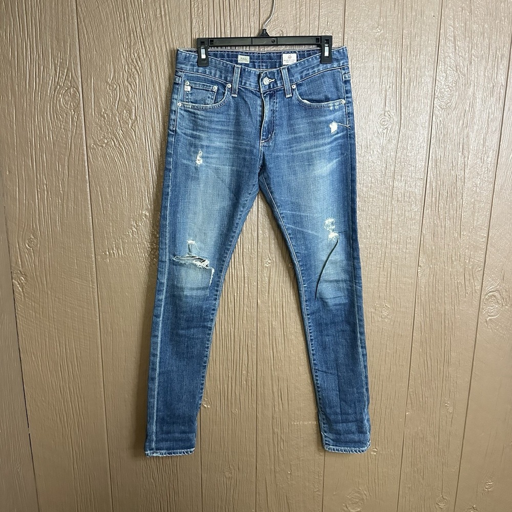 Adriano Goldschmied AG The Nikki Relaxed Skinny Jeans Size 26R Medium Wash Denim